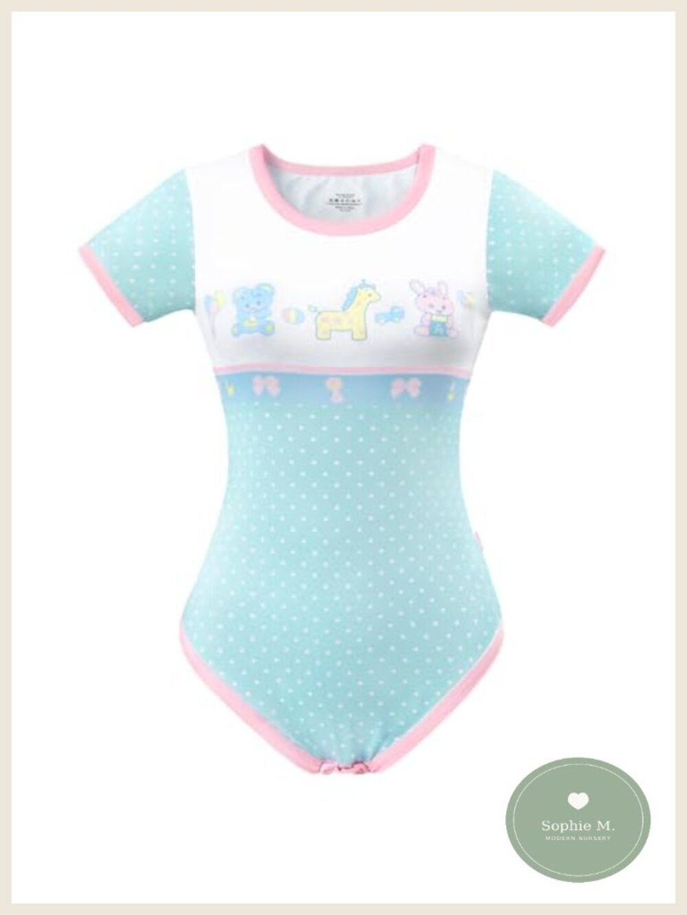 Silky Romper Onesie Pajamas Bodysuit - Three-Button Snap - Polyester & Spandex